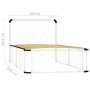 Estructura de cama de metal blanco 100x200 cm de vidaXL, Camas y somieres - Ref: Foro24-284581, Precio: 106,02 €, Descuento: %