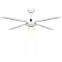 Ventilador de techo con lámpara blanco 106 cm de vidaXL, Ventiladores de techo - Ref: Foro24-51487, Precio: 88,26 €, Descuent...