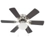 Ventilador de techo adornado con lámpara 82 cm marrón oscuro de vidaXL, Ventiladores de techo - Ref: Foro24-50537, Precio: 10...