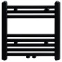 Black straight bathroom towel radiator 480x480 mm by vidaXL, Radiators - Ref: Foro24-141904, Price: 65,28 €, Discount: %