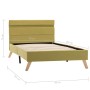 Estructura de cama con LED tela verde 90x200 cm de vidaXL, Camas y somieres - Ref: Foro24-284858, Precio: 145,21 €, Descuento: %