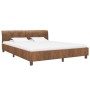 Brown artificial suede leather bed frame 180x200 cm by vidaXL, Beds and slatted bases - Ref: Foro24-284893, Price: 251,99 €, ...