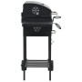 Barbacoa de carbón con estante inferior negra de vidaXL, Barbacoas - Ref: Foro24-44280, Precio: 229,05 €, Descuento: %