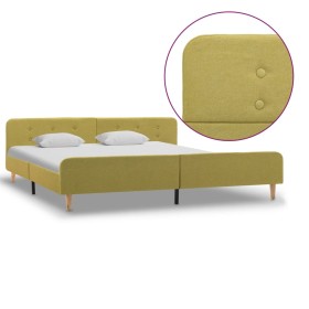 Green fabric bed frame 180x200 cm by vidaXL, Beds and slatted bases - Ref: Foro24-284917, Price: 164,99 €, Discount: %