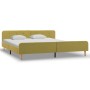 Estructura de cama de tela verde 180x200 cm de vidaXL, Camas y somieres - Ref: Foro24-284917, Precio: 164,02 €, Descuento: %