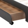 LED bed frame anthracite gray synthetic leather 160x200cm by vidaXL, Beds and slatted bases - Ref: Foro24-284982, Price: 349,...