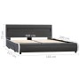 LED bed frame anthracite gray synthetic leather 160x200cm by vidaXL, Beds and slatted bases - Ref: Foro24-284982, Price: 349,...