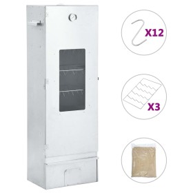 Barbecue smoker oven 1 kg of wood chips 44.5x29x124cm by vidaXL, Barbecues - Ref: Foro24-46529, Price: 279,99 €, Discount: %