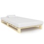 Estructura de cama de palés madera maciza de pino 90x200 cm de vidaXL, Camas y somieres - Ref: Foro24-285234, Precio: 86,88 €...