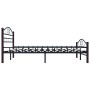 Estructura de cama de metal negra 140x200 cm de vidaXL, Camas y somieres - Ref: Foro24-285293, Precio: 158,27 €, Descuento: %