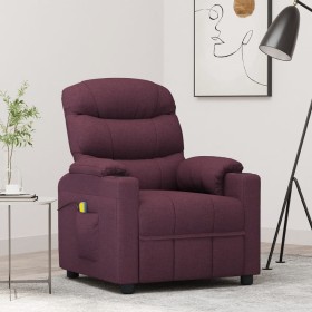 Sillón de masaje de tela morado de vidaXL, Sillones de masaje eléctricos - Ref: Foro24-348089, Precio: 239,99 €, Descuento: %