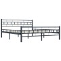 Black steel bed frame 200x200 cm by vidaXL, Beds and slatted bases - Ref: Foro24-285281, Price: 147,52 €, Discount: %