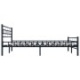 Black steel bed frame 200x200 cm by vidaXL, Beds and slatted bases - Ref: Foro24-285281, Price: 147,52 €, Discount: %