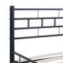 Black steel bed frame 200x200 cm by vidaXL, Beds and slatted bases - Ref: Foro24-285281, Price: 147,52 €, Discount: %