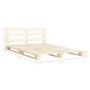 Estructura de cama de palés madera maciza de pino 160x200 cm de vidaXL, Camas y somieres - Ref: Foro24-285245, Precio: 165,01...