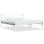 Estructura de cama de metal blanca 160x200 cm de vidaXL, Camas y somieres - Ref: Foro24-285304, Precio: 154,02 €, Descuento: %