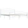 White metal bed frame 160x200 cm by vidaXL, Beds and slatted bases - Ref: Foro24-285304, Price: 154,02 €, Discount: %