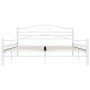 White metal bed frame 160x200 cm by vidaXL, Beds and slatted bases - Ref: Foro24-285304, Price: 154,02 €, Discount: %