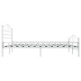 White metal bed frame 160x200 cm by vidaXL, Beds and slatted bases - Ref: Foro24-285304, Price: 154,02 €, Discount: %