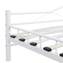 White metal bed frame 160x200 cm by vidaXL, Beds and slatted bases - Ref: Foro24-285304, Price: 154,02 €, Discount: %