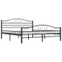 Estructura de cama de acero negro 200x200 cm de vidaXL, Camas y somieres - Ref: Foro24-285291, Precio: 169,96 €, Descuento: %