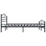 Estructura de cama de acero negro 200x200 cm de vidaXL, Camas y somieres - Ref: Foro24-285291, Precio: 169,96 €, Descuento: %