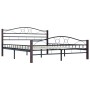 Black metal bed frame 160x200 cm by vidaXL, Beds and slatted bases - Ref: Foro24-285294, Price: 149,44 €, Discount: %