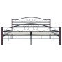 Black metal bed frame 160x200 cm by vidaXL, Beds and slatted bases - Ref: Foro24-285294, Price: 149,44 €, Discount: %