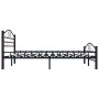 Black metal bed frame 160x200 cm by vidaXL, Beds and slatted bases - Ref: Foro24-285294, Price: 149,44 €, Discount: %