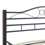 Black metal bed frame 160x200 cm by vidaXL, Beds and slatted bases - Ref: Foro24-285294, Price: 149,44 €, Discount: %