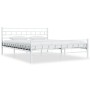 Estructura de cama de metal blanca 180x200 cm de vidaXL, Camas y somieres - Ref: Foro24-285300, Precio: 136,20 €, Descuento: %