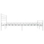 Estructura de cama de metal blanca 180x200 cm de vidaXL, Camas y somieres - Ref: Foro24-285300, Precio: 136,20 €, Descuento: %