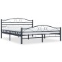 Black steel bed frame 160x200 cm by vidaXL, Beds and slatted bases - Ref: Foro24-285289, Price: 171,22 €, Discount: %