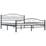 Black steel bed frame 160x200 cm by vidaXL, Beds and slatted bases - Ref: Foro24-285289, Price: 171,22 €, Discount: %