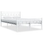 White metal bed frame 120x200 cm by vidaXL, Beds and slatted bases - Ref: Foro24-285297, Price: 99,74 €, Discount: %