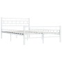 White metal bed frame 120x200 cm by vidaXL, Beds and slatted bases - Ref: Foro24-285297, Price: 99,74 €, Discount: %