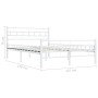 White metal bed frame 120x200 cm by vidaXL, Beds and slatted bases - Ref: Foro24-285297, Price: 99,74 €, Discount: %