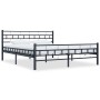 Black steel bed frame 180x200 cm by vidaXL, Beds and slatted bases - Ref: Foro24-285280, Price: 141,22 €, Discount: %