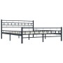 Estructura de cama de acero negra 140x200 cm de vidaXL, Camas y somieres - Ref: Foro24-285278, Precio: 132,25 €, Descuento: %