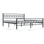 Black steel bed frame 180x200 cm by vidaXL, Beds and slatted bases - Ref: Foro24-285280, Price: 141,22 €, Discount: %