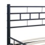 Estructura de cama de acero negra 140x200 cm de vidaXL, Camas y somieres - Ref: Foro24-285278, Precio: 132,25 €, Descuento: %