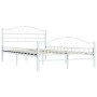 Estructura de cama metal blanco 120x200 cm de vidaXL, Camas y somieres - Ref: Foro24-285302, Precio: 131,77 €, Descuento: %