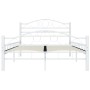 Estructura de cama metal blanco 120x200 cm de vidaXL, Camas y somieres - Ref: Foro24-285302, Precio: 131,77 €, Descuento: %