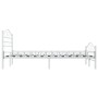 Estructura de cama metal blanco 120x200 cm de vidaXL, Camas y somieres - Ref: Foro24-285302, Precio: 131,77 €, Descuento: %