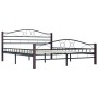 Black metal bed frame 200x200 cm by vidaXL, Beds and slatted bases - Ref: Foro24-285296, Price: 157,78 €, Discount: %