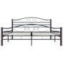 Black metal bed frame 200x200 cm by vidaXL, Beds and slatted bases - Ref: Foro24-285296, Price: 157,78 €, Discount: %