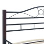 Black metal bed frame 200x200 cm by vidaXL, Beds and slatted bases - Ref: Foro24-285296, Price: 157,78 €, Discount: %