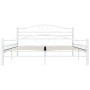 Estructura de cama de metal blanco 200x200 cm de vidaXL, Camas y somieres - Ref: Foro24-285306, Precio: 150,57 €, Descuento: %