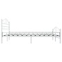 Estructura de cama de metal blanco 200x200 cm de vidaXL, Camas y somieres - Ref: Foro24-285306, Precio: 150,57 €, Descuento: %