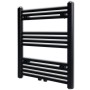 Radiador toallero de baño recto negro 600 x 764 mm de vidaXL, Radiadores - Ref: Foro24-141906, Precio: 80,34 €, Descuento: %